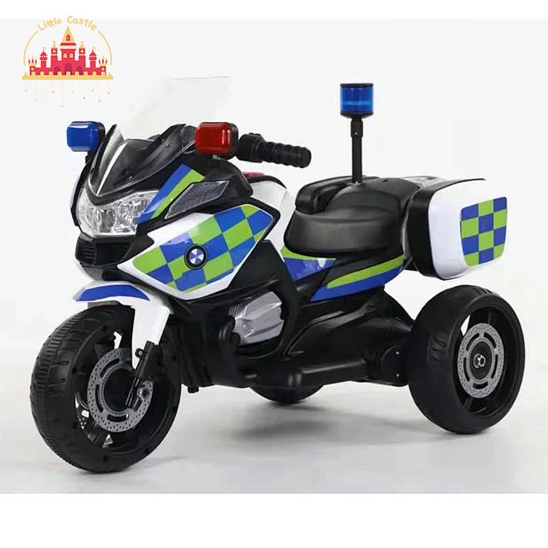 Simulation 3 Wheels Electric Ride On Police Motorcycle Toy For Kids SL04D026